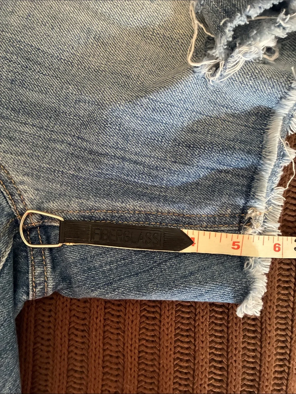 Joe's Jeans Light Blue Distressed Denim Shorts - Picture 11 of 11